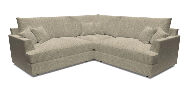 Slingsby Small Fitted Cover Corner Unit LHF & RHF in Two Tone Plain Biscuit.  Loose cover version available