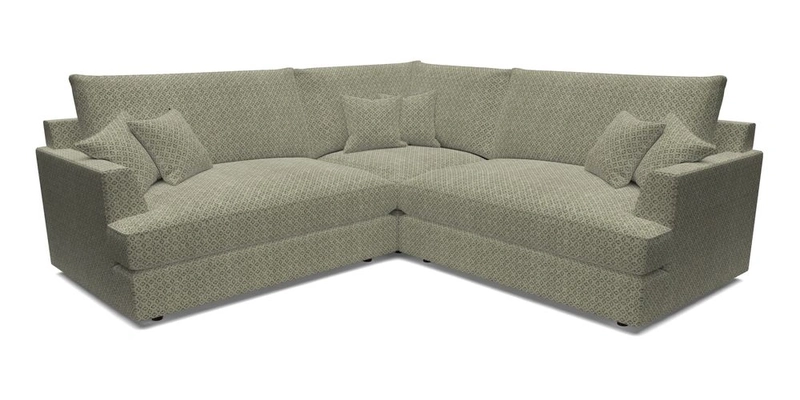 Slingsby Small Fitted Cover Corner Unit LHF & RHF in Two Tone Plain Biscuit.  Loose cover version available