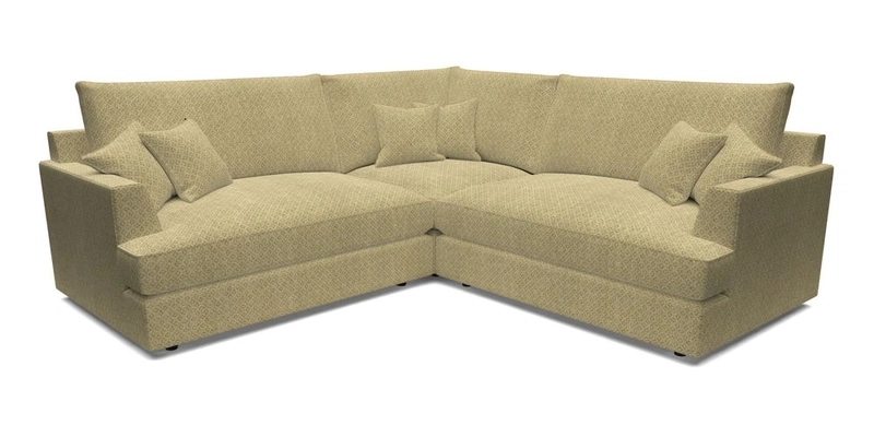 Slingsby Small Fitted Cover Corner Unit LHF & RHF in Two Tone Plain Biscuit.  Loose cover version available