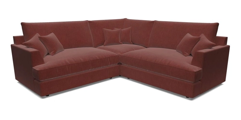 Slingsby Small Fitted Cover Corner Unit LHF & RHF in Two Tone Plain Biscuit.  Loose cover version available