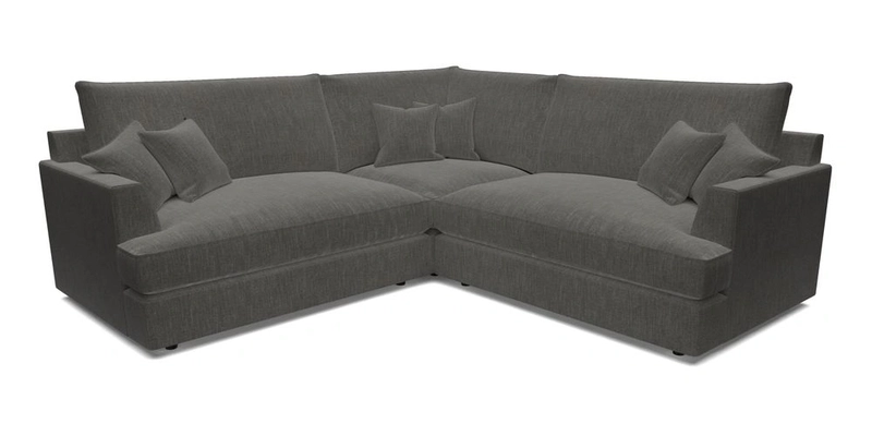 Slingsby Small Fitted Cover Corner Unit LHF & RHF in Two Tone Plain Biscuit.  Loose cover version available