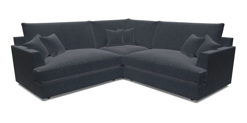 Slingsby Small Fitted Cover Corner Unit LHF & RHF in Two Tone Plain Biscuit.  Loose cover version available