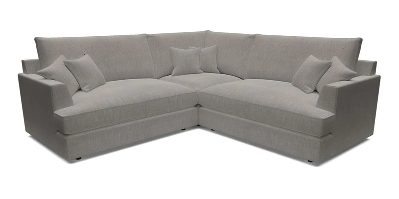 Slingsby Small Fitted Cover Corner Unit LHF & RHF in Two Tone Plain Biscuit.  Loose cover version available