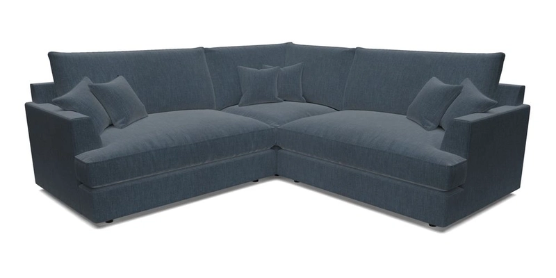 Slingsby Small Fitted Cover Corner Unit LHF & RHF in Two Tone Plain Biscuit.  Loose cover version available