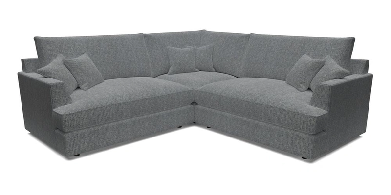 Slingsby Small Fitted Cover Corner Unit LHF & RHF in Two Tone Plain Biscuit.  Loose cover version available