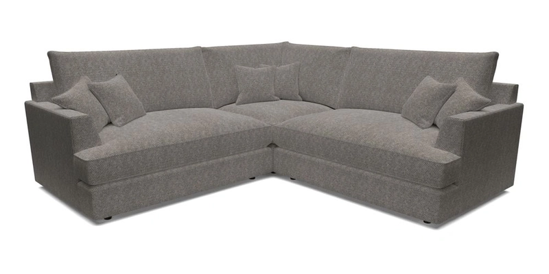 Slingsby Small Fitted Cover Corner Unit LHF & RHF in Two Tone Plain Biscuit.  Loose cover version available