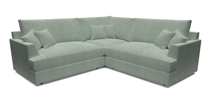 Slingsby Small Fitted Cover Corner Unit LHF & RHF in Two Tone Plain Biscuit.  Loose cover version available