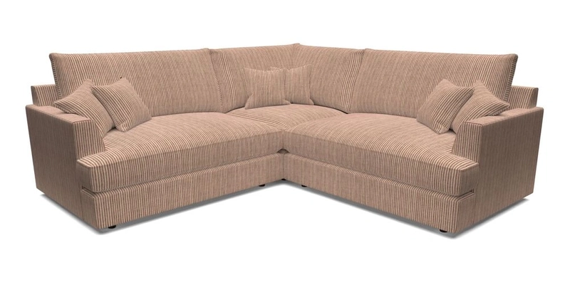 Slingsby Small Fitted Cover Corner Unit LHF & RHF in Two Tone Plain Biscuit.  Loose cover version available