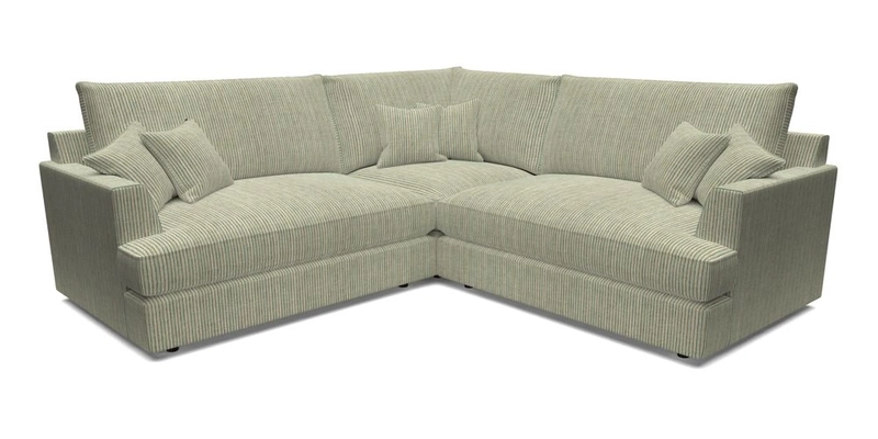 Slingsby Small Fitted Cover Corner Unit LHF & RHF in Two Tone Plain Biscuit.  Loose cover version available