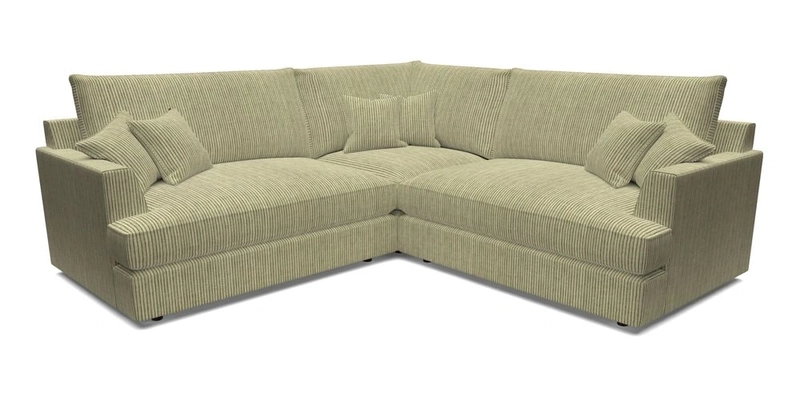 Slingsby Small Fitted Cover Corner Unit LHF & RHF in Two Tone Plain Biscuit.  Loose cover version available