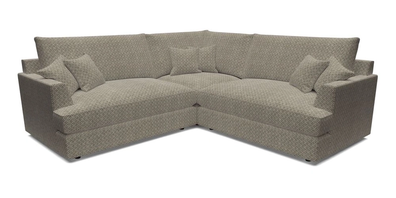 Slingsby Small Fitted Cover Corner Unit LHF & RHF in Two Tone Plain Biscuit.  Loose cover version available