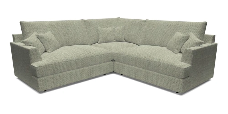 Slingsby Small Fitted Cover Corner Unit LHF & RHF in Two Tone Plain Biscuit.  Loose cover version available