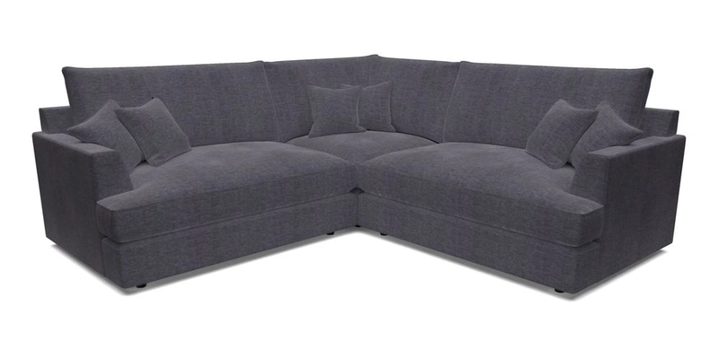 Slingsby Small Fitted Cover Corner Unit LHF & RHF in Two Tone Plain Biscuit.  Loose cover version available