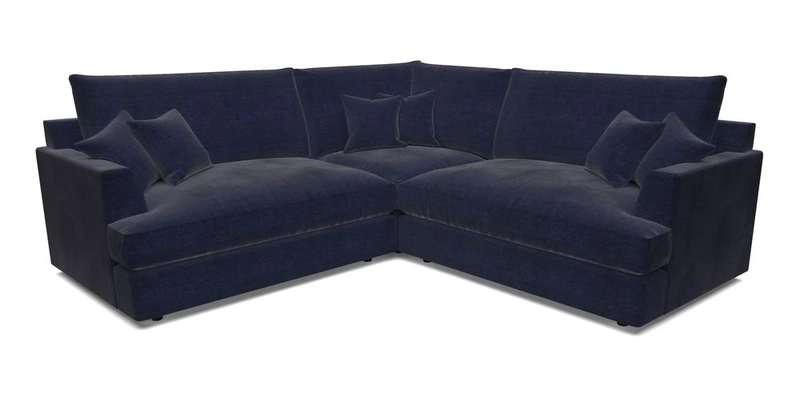 Slingsby Small Fitted Cover Corner Unit LHF & RHF in Two Tone Plain Biscuit.  Loose cover version available