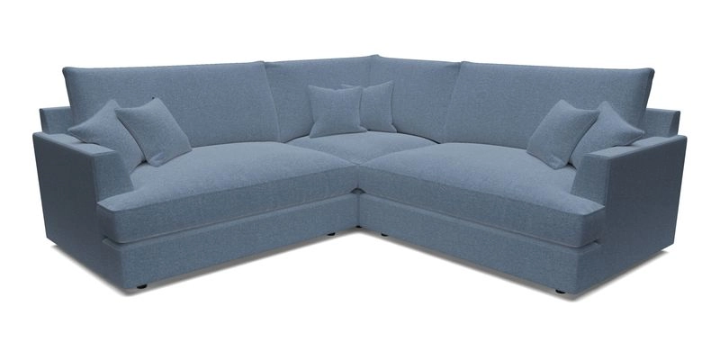 Slingsby Small Fitted Cover Corner Unit LHF & RHF in Two Tone Plain Biscuit.  Loose cover version available