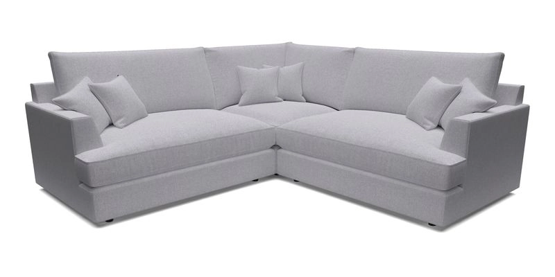 Slingsby Small Fitted Cover Corner Unit LHF & RHF in Two Tone Plain Biscuit.  Loose cover version available