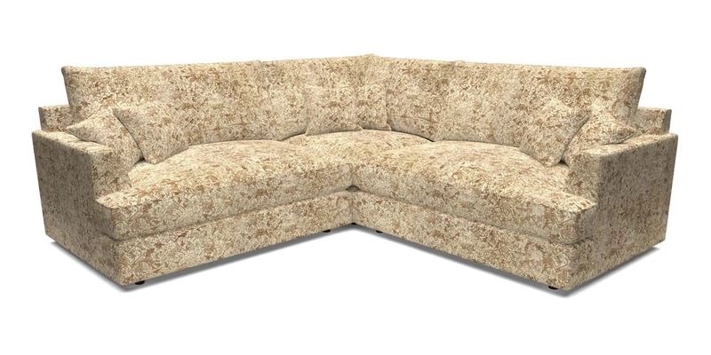 Slingsby Small Fitted Cover Corner Unit LHF & RHF in Two Tone Plain Biscuit.  Loose cover version available