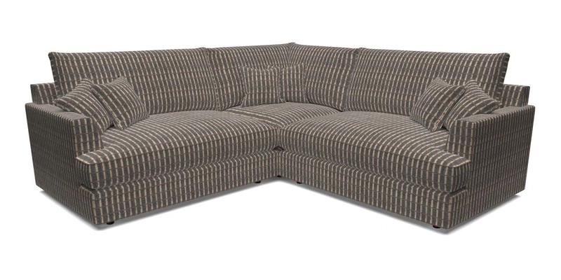 Slingsby Small Fitted Cover Corner Unit LHF & RHF in Two Tone Plain Biscuit.  Loose cover version available