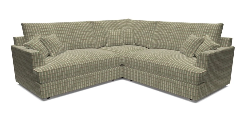 Slingsby Small Fitted Cover Corner Unit LHF & RHF in Two Tone Plain Biscuit.  Loose cover version available