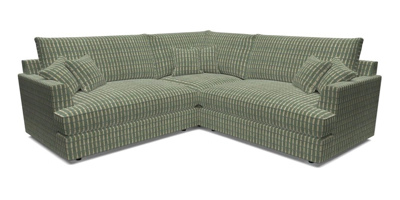 Slingsby Small Fitted Cover Corner Unit LHF & RHF in Two Tone Plain Biscuit.  Loose cover version available