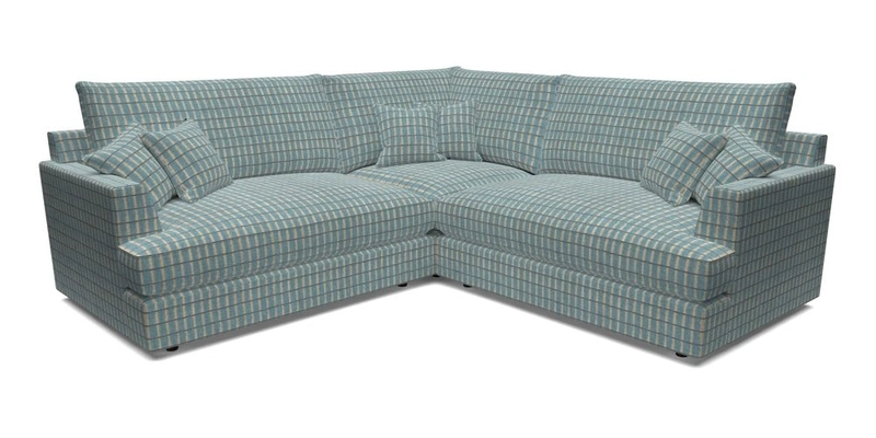 Slingsby Small Fitted Cover Corner Unit LHF & RHF in Two Tone Plain Biscuit.  Loose cover version available