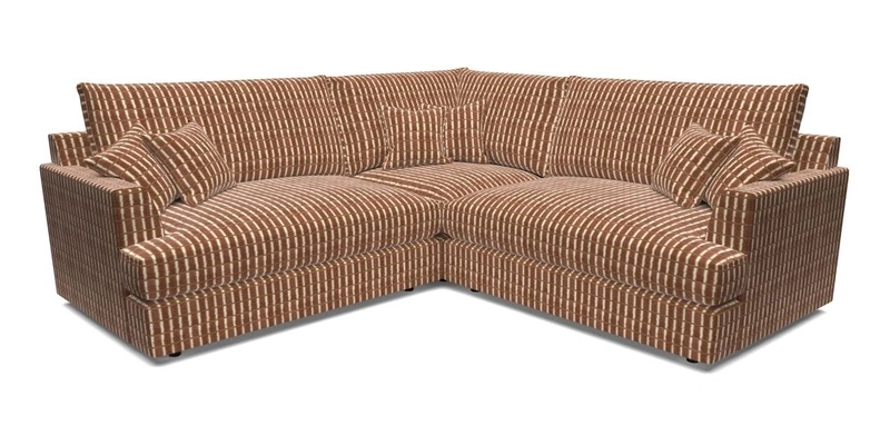 Slingsby Small Fitted Cover Corner Unit LHF & RHF in Two Tone Plain Biscuit.  Loose cover version available