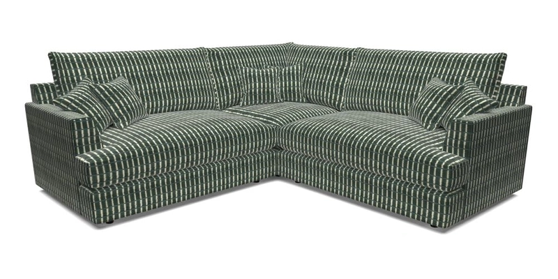 Slingsby Small Fitted Cover Corner Unit LHF & RHF in Two Tone Plain Biscuit.  Loose cover version available