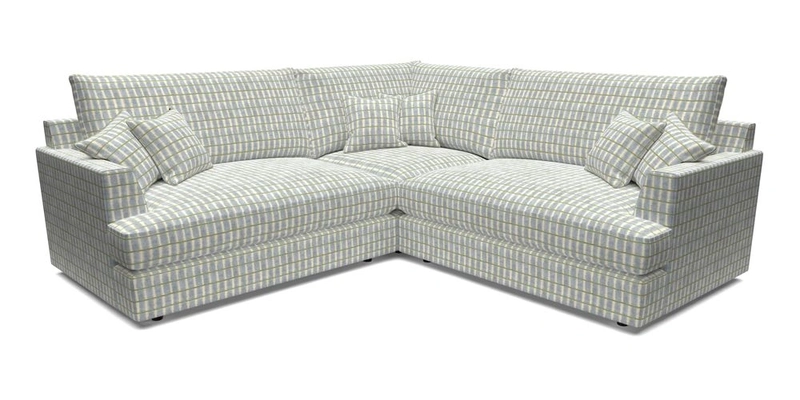 Slingsby Small Fitted Cover Corner Unit LHF & RHF in Two Tone Plain Biscuit.  Loose cover version available