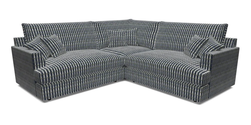 Slingsby Small Fitted Cover Corner Unit LHF & RHF in Two Tone Plain Biscuit.  Loose cover version available