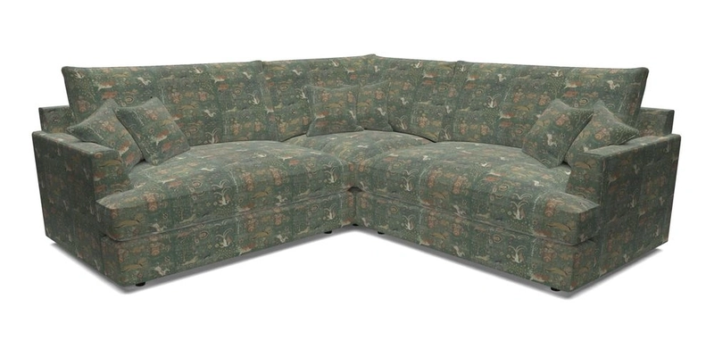 Slingsby Small Fitted Cover Corner Unit LHF & RHF in Two Tone Plain Biscuit.  Loose cover version available