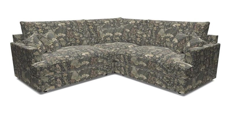 Slingsby Small Fitted Cover Corner Unit LHF & RHF in Two Tone Plain Biscuit.  Loose cover version available