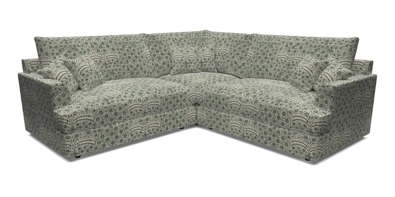 Slingsby Small Fitted Cover Corner Unit LHF & RHF in Two Tone Plain Biscuit.  Loose cover version available