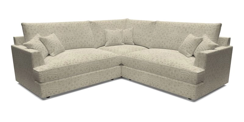 Slingsby Small Fitted Cover Corner Unit LHF & RHF in Two Tone Plain Biscuit.  Loose cover version available