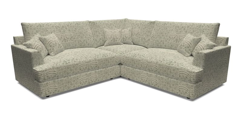 Slingsby Small Fitted Cover Corner Unit LHF & RHF in Two Tone Plain Biscuit.  Loose cover version available