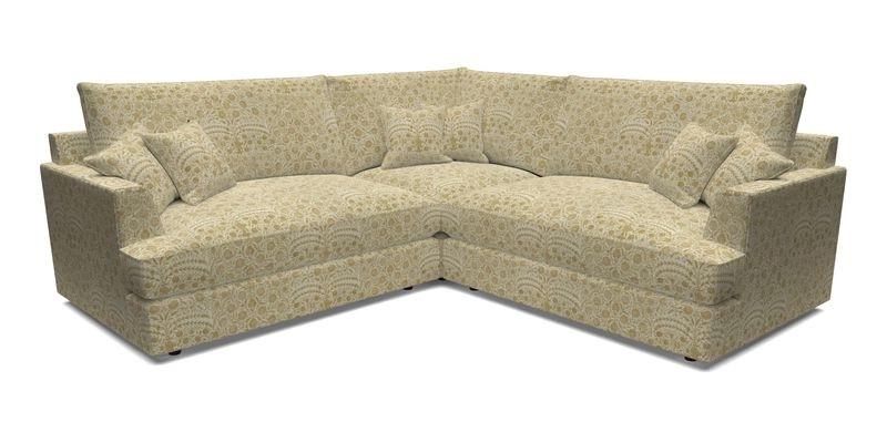 Slingsby Small Fitted Cover Corner Unit LHF & RHF in Two Tone Plain Biscuit.  Loose cover version available