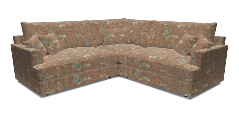 Slingsby Small Fitted Cover Corner Unit LHF & RHF in Two Tone Plain Biscuit.  Loose cover version available