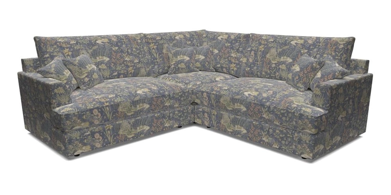 Slingsby Small Fitted Cover Corner Unit LHF & RHF in Two Tone Plain Biscuit.  Loose cover version available