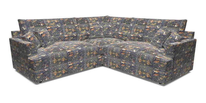 Slingsby Small Fitted Cover Corner Unit LHF & RHF in Two Tone Plain Biscuit.  Loose cover version available