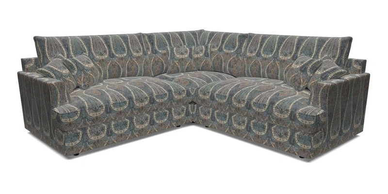 Slingsby Small Fitted Cover Corner Unit LHF & RHF in Two Tone Plain Biscuit.  Loose cover version available