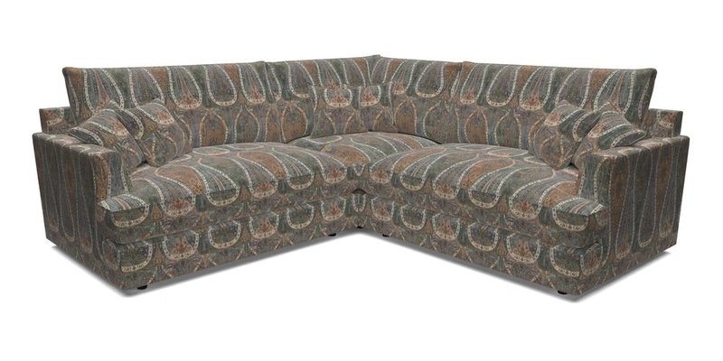 Slingsby Small Fitted Cover Corner Unit LHF & RHF in Two Tone Plain Biscuit.  Loose cover version available