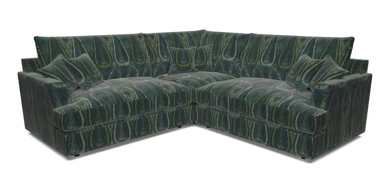 Slingsby Small Fitted Cover Corner Unit LHF & RHF in Two Tone Plain Biscuit.  Loose cover version available