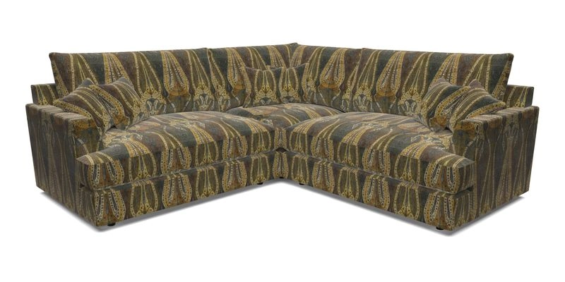 Slingsby Small Fitted Cover Corner Unit LHF & RHF in Two Tone Plain Biscuit.  Loose cover version available