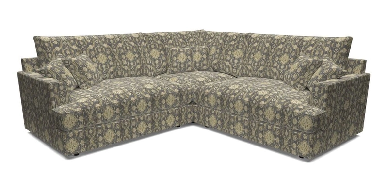 Slingsby Small Fitted Cover Corner Unit LHF & RHF in Two Tone Plain Biscuit.  Loose cover version available