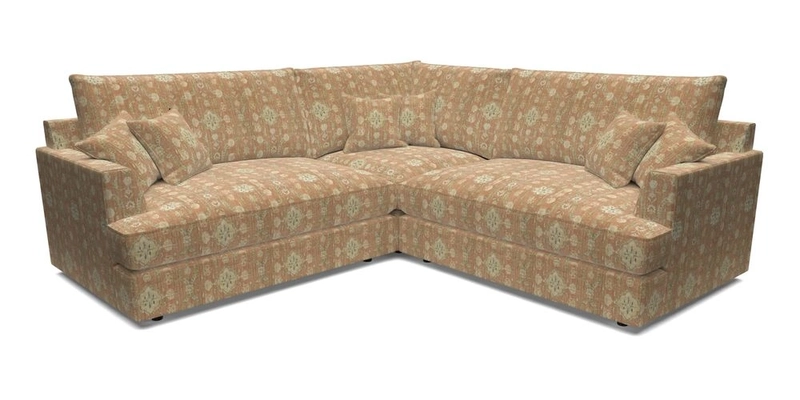 Slingsby Small Fitted Cover Corner Unit LHF & RHF in Two Tone Plain Biscuit.  Loose cover version available