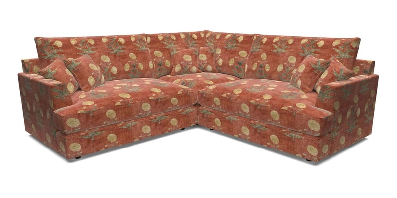 Slingsby Small Fitted Cover Corner Unit LHF & RHF in Two Tone Plain Biscuit.  Loose cover version available