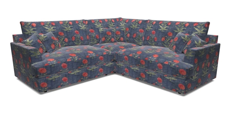 Slingsby Small Fitted Cover Corner Unit LHF & RHF in Two Tone Plain Biscuit.  Loose cover version available