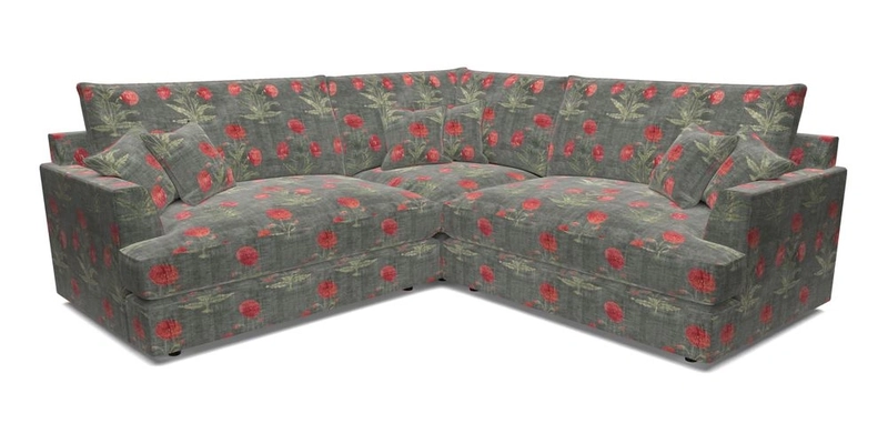 Slingsby Small Fitted Cover Corner Unit LHF & RHF in Two Tone Plain Biscuit.  Loose cover version available