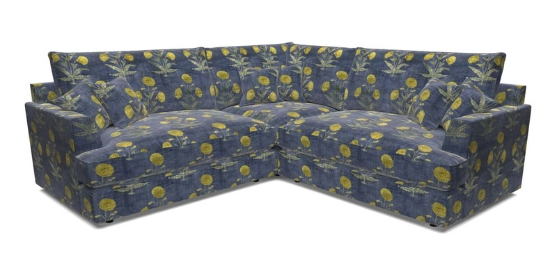 Slingsby Small Fitted Cover Corner Unit LHF & RHF in Two Tone Plain Biscuit.  Loose cover version available