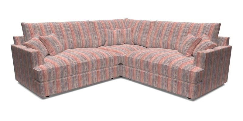 Slingsby Small Fitted Cover Corner Unit LHF & RHF in Two Tone Plain Biscuit.  Loose cover version available