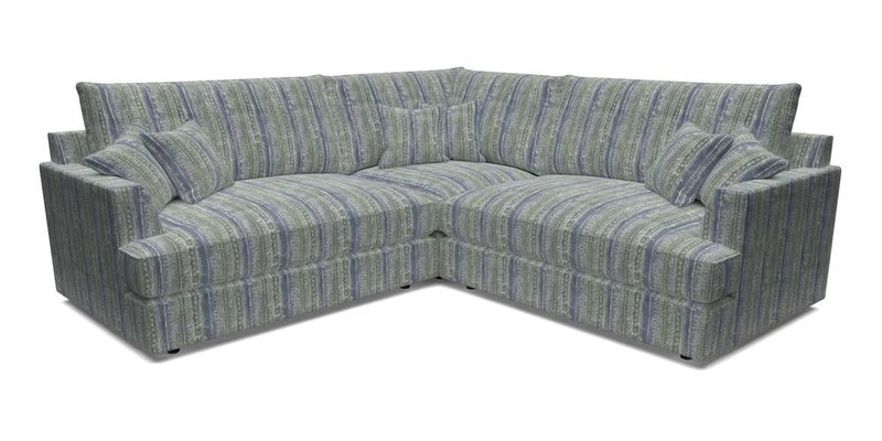 Slingsby Small Fitted Cover Corner Unit LHF & RHF in Two Tone Plain Biscuit.  Loose cover version available